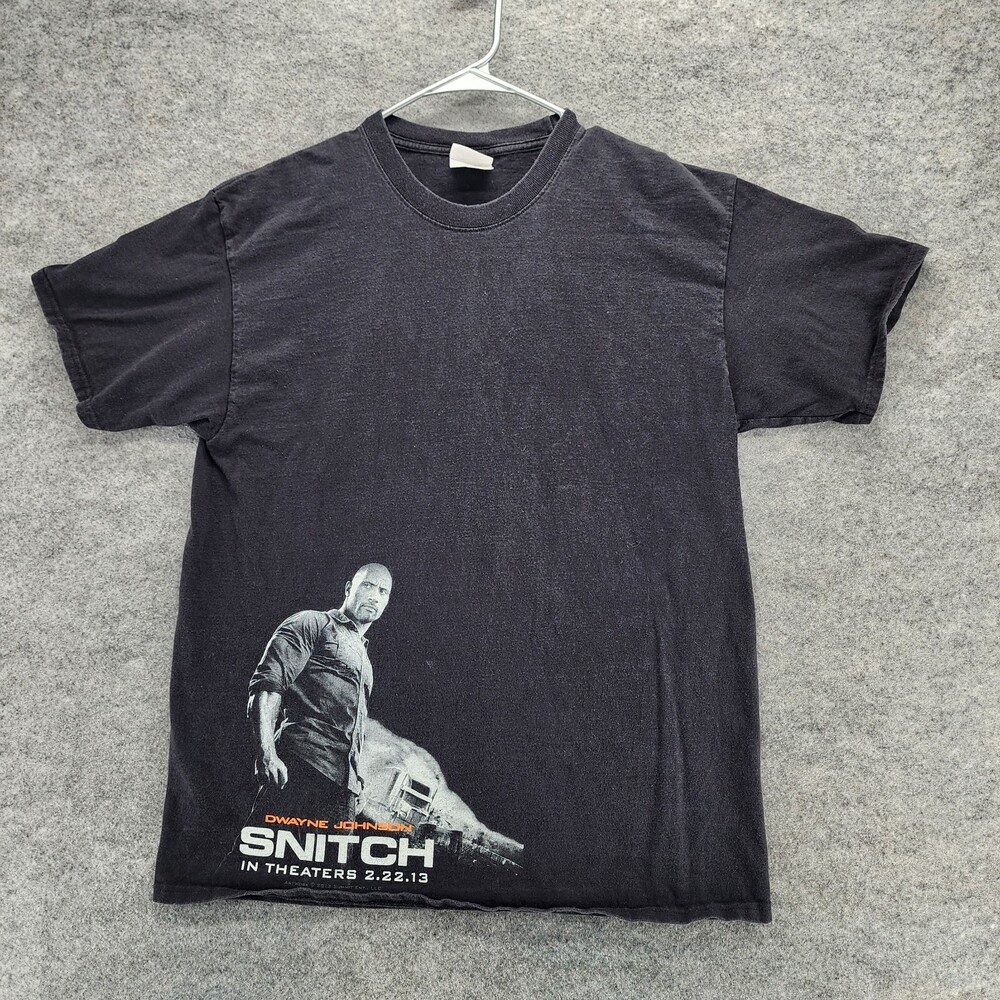 Dwayne Johnson Snitch Movie Shirt Mens Large Short Sleeve Black